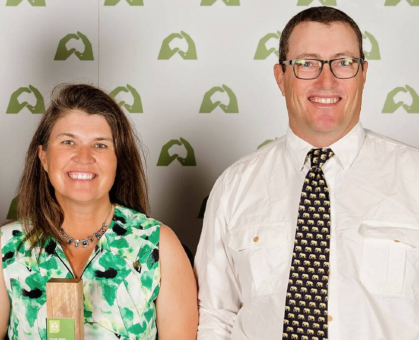 Lorroi and Justin Kirkby, of Amarula Dorpers, near Moree, won the Landcare Farming Award. 