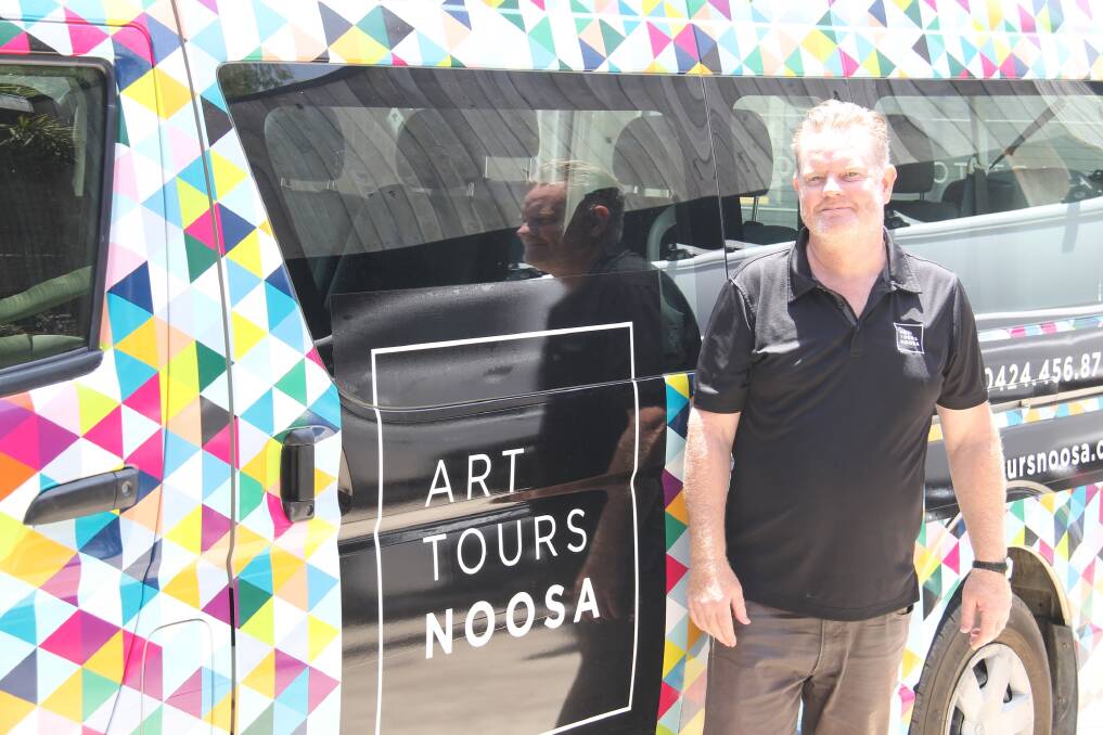 ART TOURS: Craig Stuart is doing his bit for Noosa's diversity.