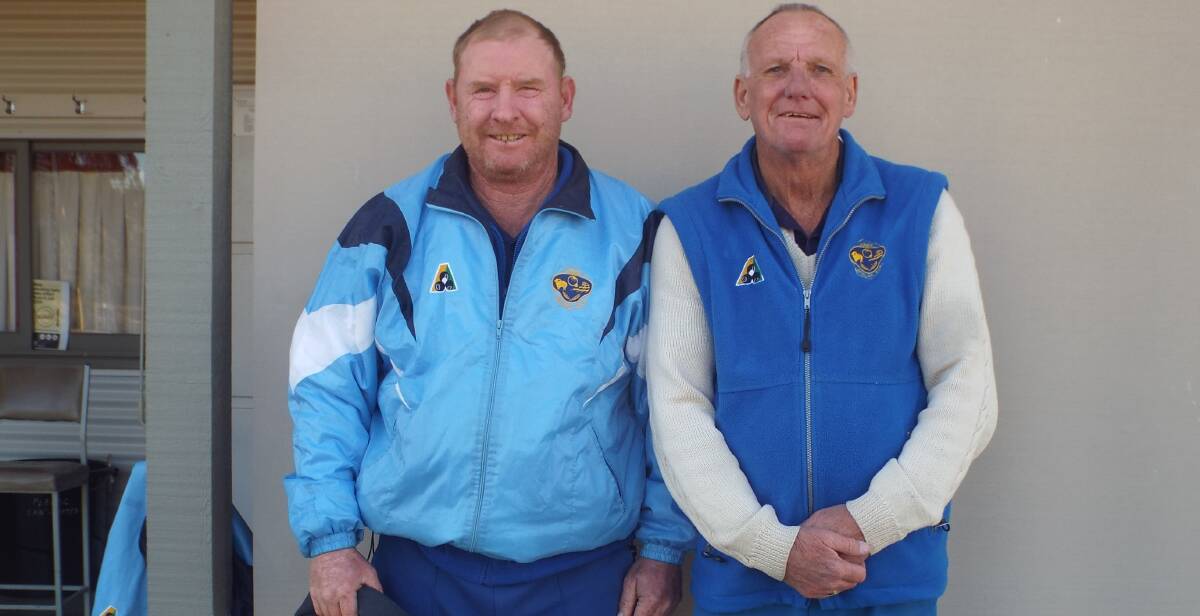 Junee's Warren Charlton and Ian Cooper won the Wagga and District Champion of Champions Pairs.