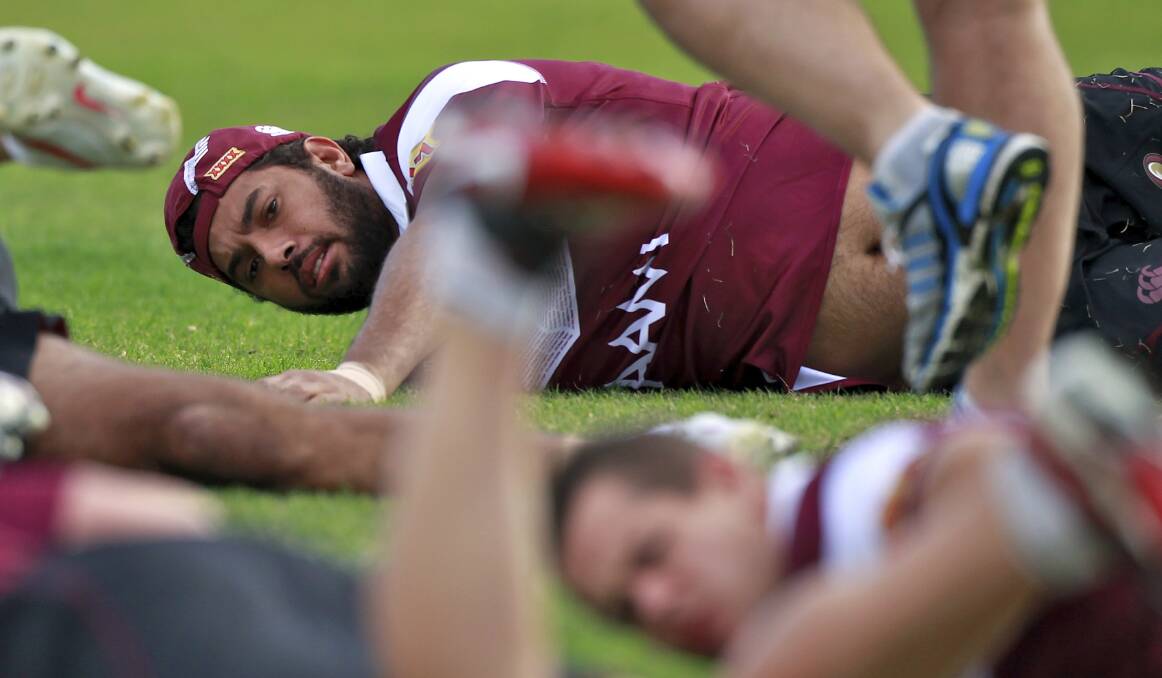 BIG NAME RECURIT: Dane Nielsen, pictured during a Queensland State Of Origin camp in 2012, will move to Junee next week to coach the Diesels.