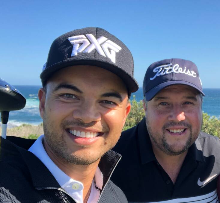 Guy Sebastian, and best mate Tim Freeburn are planning to walk 500 kilometres to raise funds for mental health initiatives. Picture: Supplied 