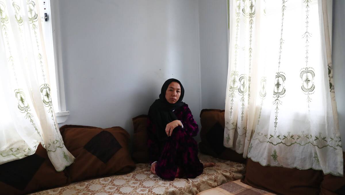 DISTRESSED: Hakimeh Rahimi has witnessed the destruction the Taliban has caused as a child growing up in Afghanistan. Picture: Emma Hillier