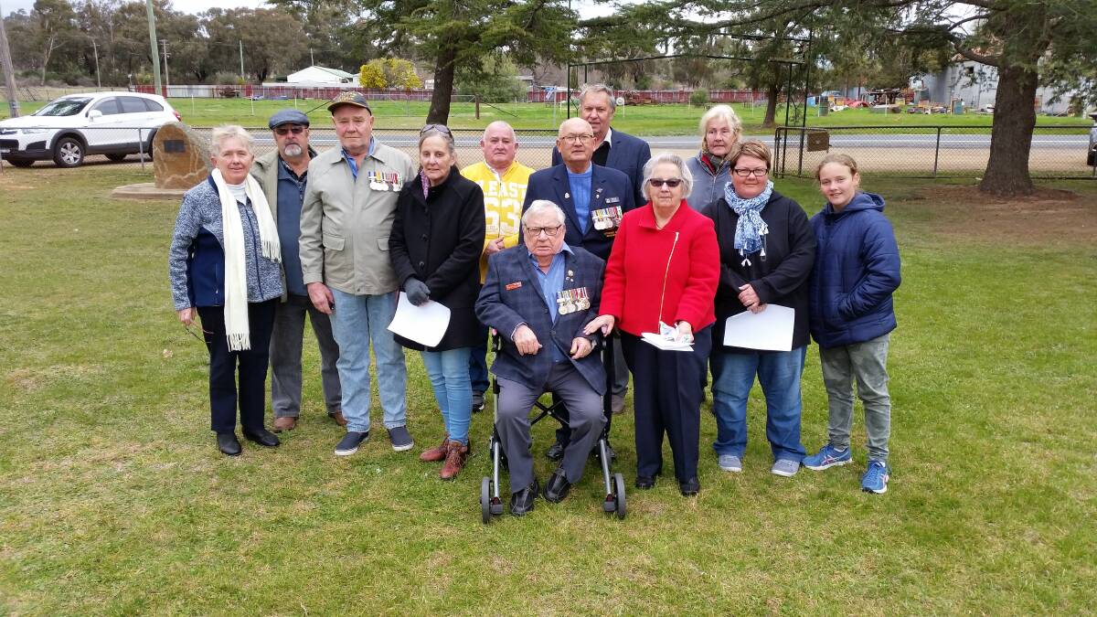 Lest we forget: Bethungra's first Vietnam Veterans Day service. Picture: Supplied 