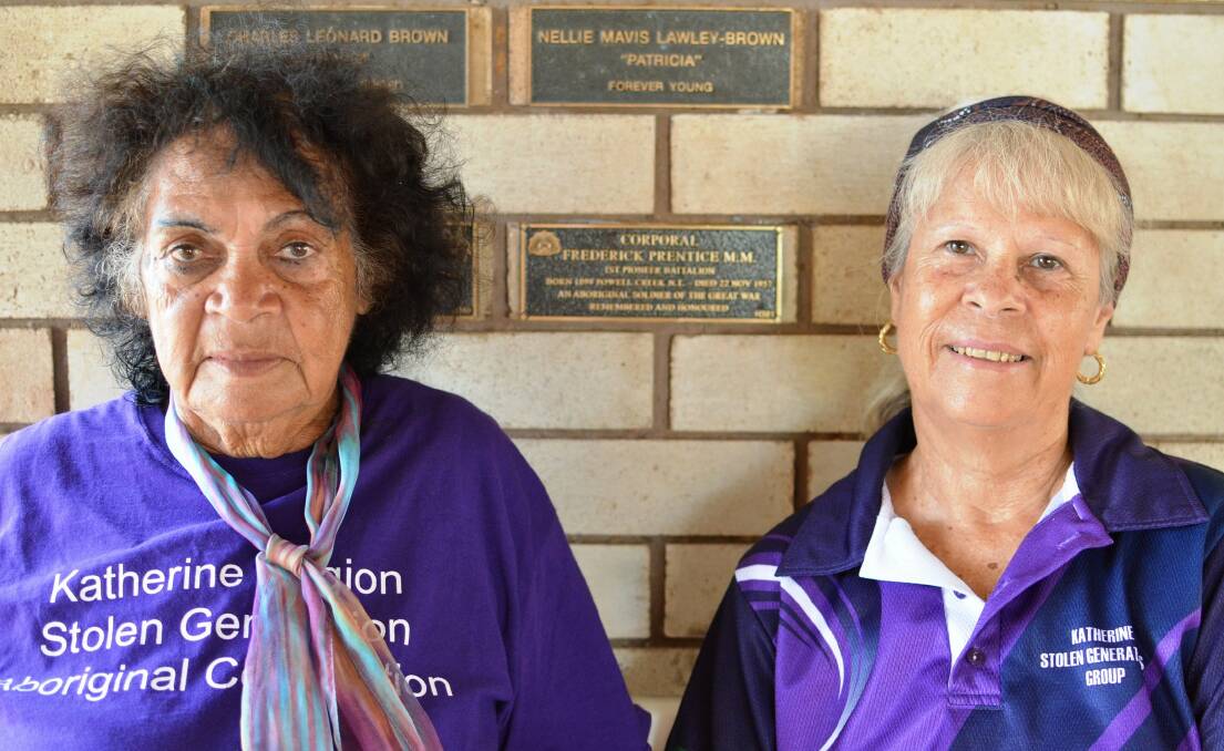 LONG BATTLE FOR RECOGNITION: Katherine's Aunty Juanita Heparia and Aunty Ellen Gough have worked since 2014 on the project. 