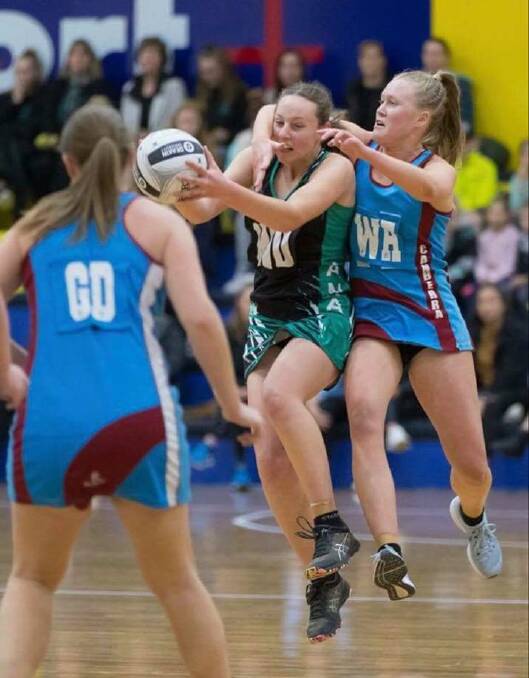 Former Junee club member, local Hayley Stevens, plays in the ACT grand final. Picture: Contributed