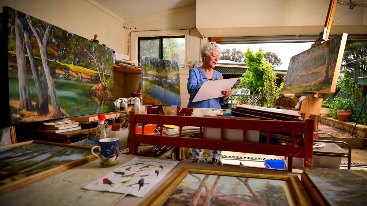 The pandemic has seen Jennifer Davey go from a hobby painter to a professional artist. Picture: DARREN HOWE