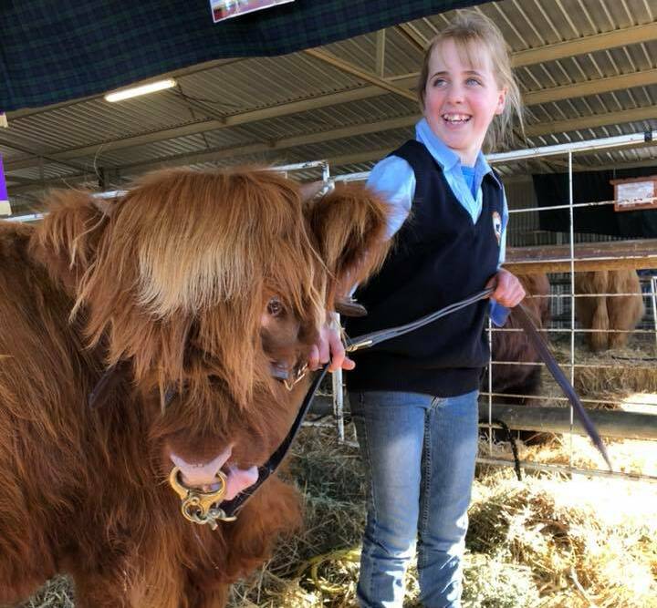 HIGHLAND FLING: Cattle handler of all ages were on hand at the show in Junee over the weekend. Photo: Steph Cooke