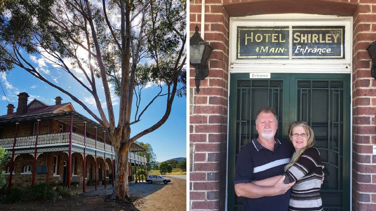 COULD BE YOURS: Owners of the iconic Bethungra Hotel, Allan and Robyn Cox are looking for new owners of their business and building, which could see the successful applicant just paying $100 for the site. Pictures: supplied