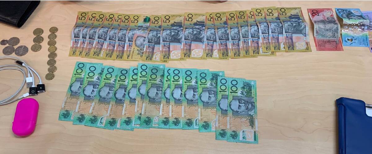 Police also found $2300 in cash among the drug and weapons. Picture: NSW Police