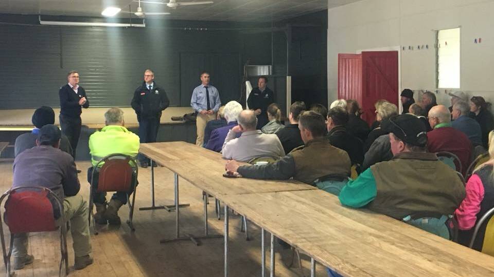 COLLABORATION: The turnout was strong at the engagement session between residents, Riverina Police and Junee Shire Council in Eurongilly on Wednesday, August 8. Picture: NSW Police