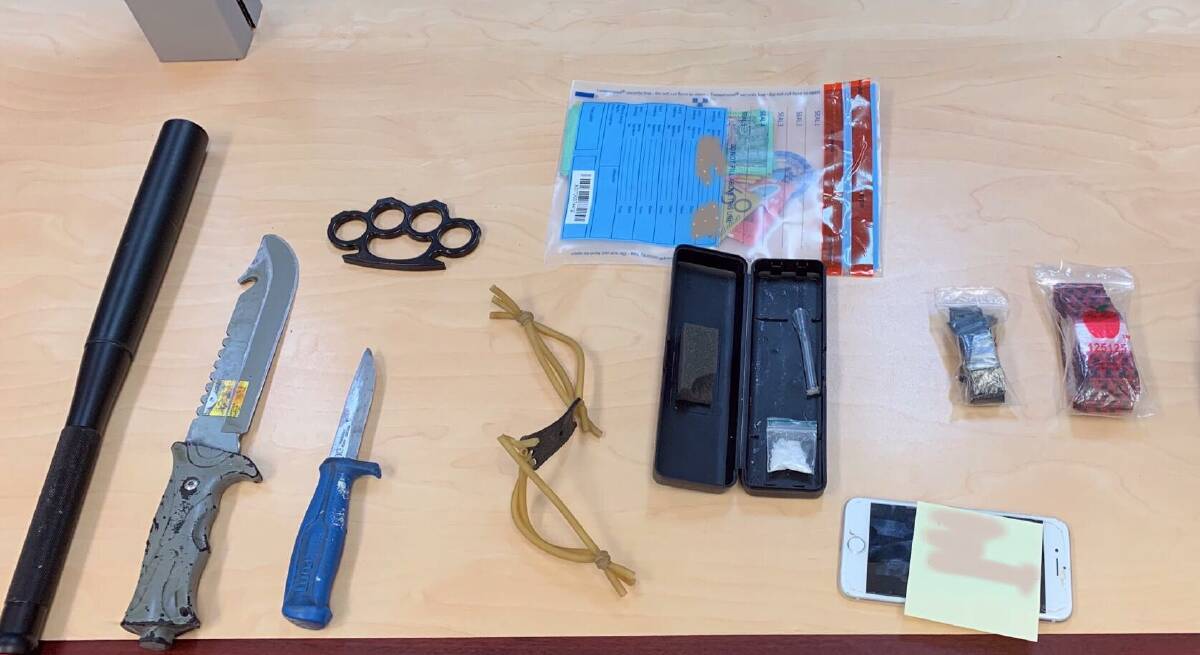 SEIZED: The weapons police found inside Junee's Justin Stuart Murdoch's car during an operation last weekend. Picture: NSW Police