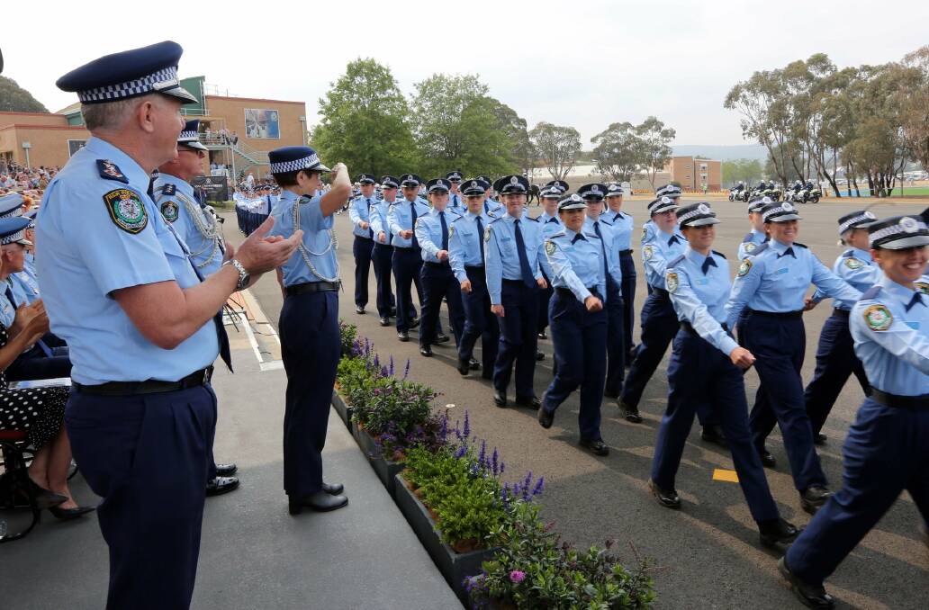 The attestation of 275 recruits at the Police Academy in Goulburn on December 13. Picture: NSW Police