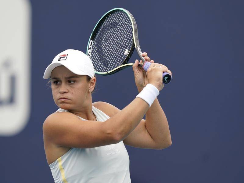 Ash Barty enjoyed her first claycourt match since her 2019 French Open win.