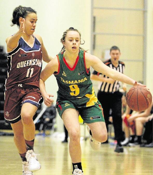 PERFORMANCE PATHWAY: There is every possibility to do all of that from here in Tasmania. Photo: Australian under 16 basketball championships, Tasmania v Queensland.
