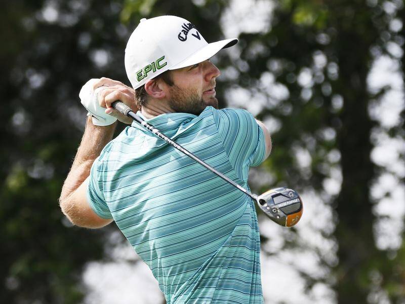 Sam Burns has a two-shot lead at the Byron Nelson after shooting 62 in the second round.