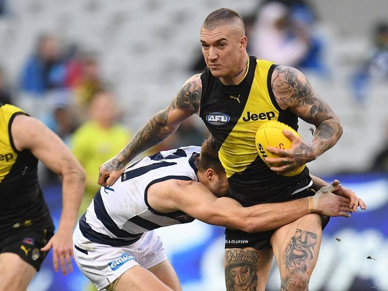 Dustin Martin impressed on his return from a calf injury in Richmond's win over Geelong.