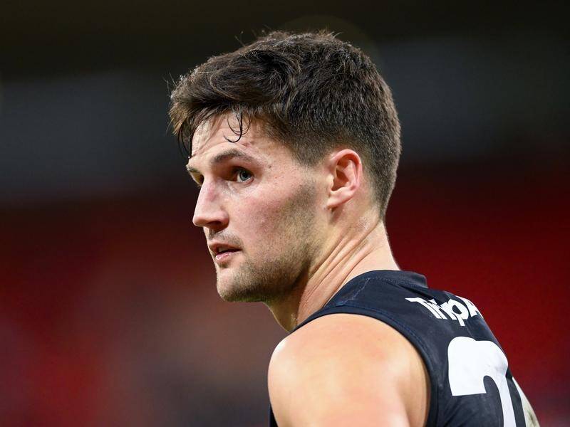 Carlton defender Nic Newman (pic) has been charged over an incident involving Lion Lachie Neale. (Steven Markham/AAP PHOTOS)