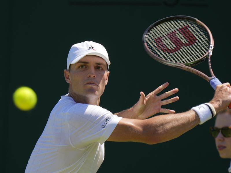 Chris O'Connell has moved into the third round at Wimbledon, beating Jiri Vesely in straight sets. (AP PHOTO)