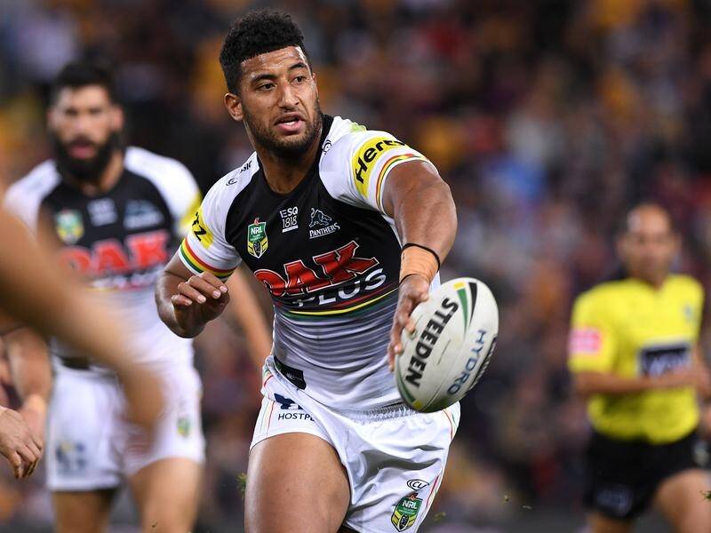 Viliame Kikau has 92 tackle breaks and 38 offloads in 21 NRL games for Penrith this season.