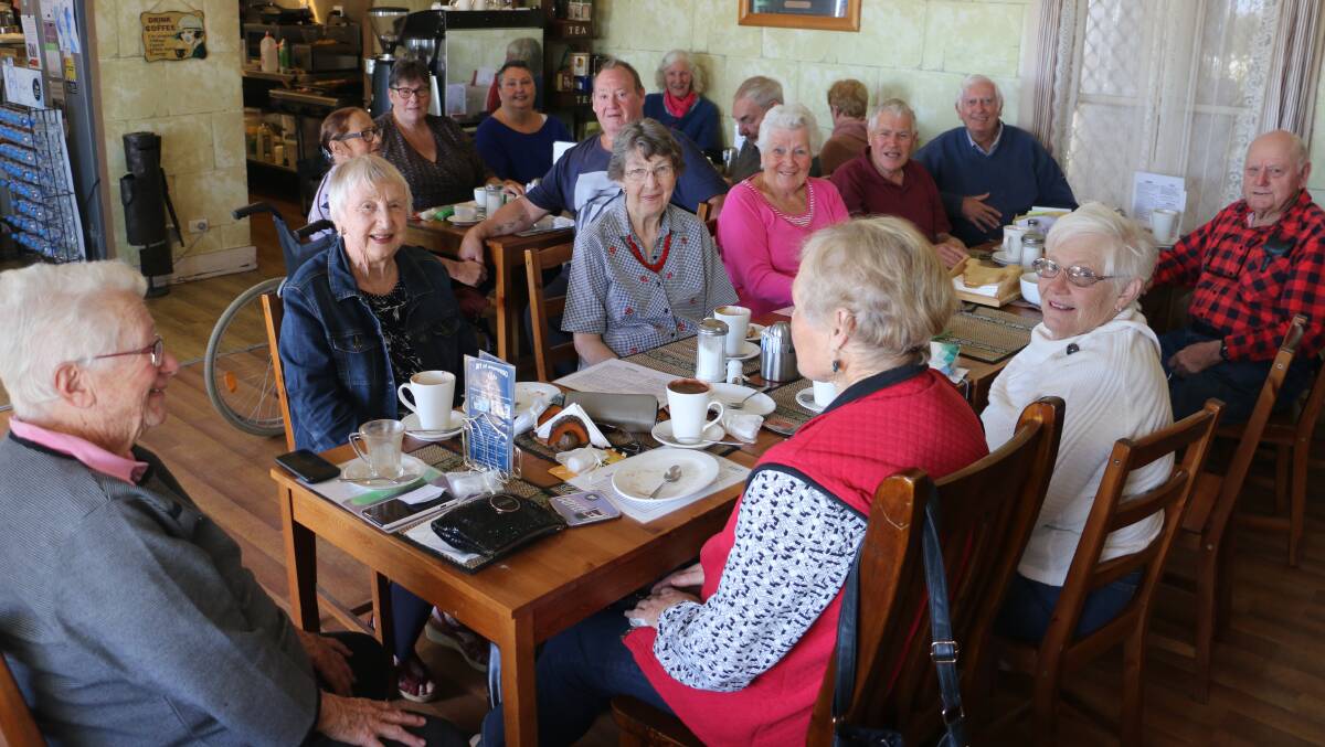 The Marigolds were a few short today but still filled out the cafe with laughter and chatter.