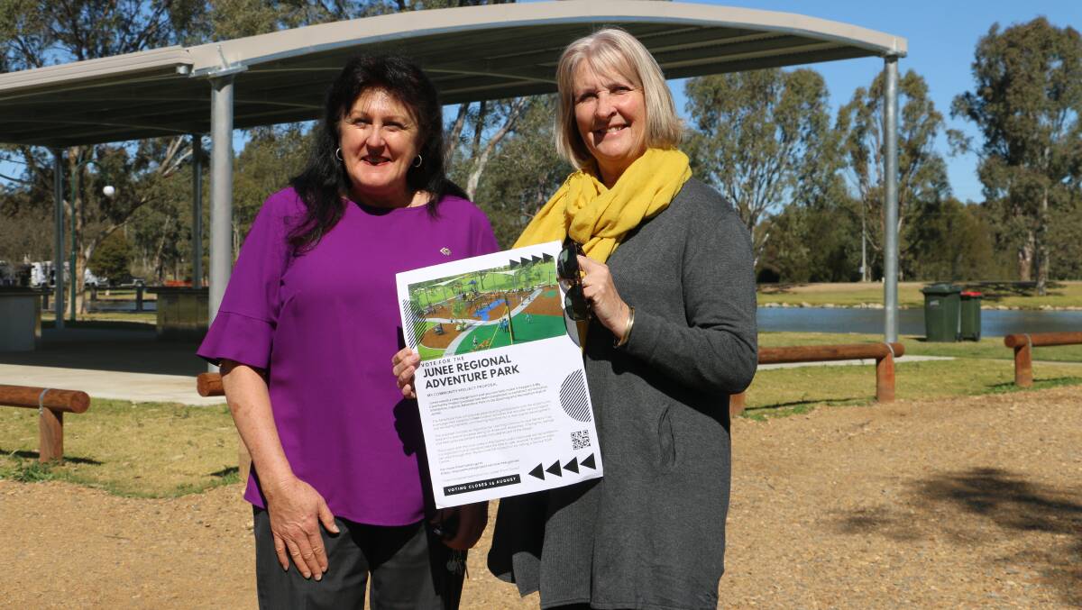 ROLL OUT: Junee Shire Council's Narelle Hobson and Citizen of the Year nominee Maria Turner secure thousands in funding for the community. Picture: Jessica McLaughlin