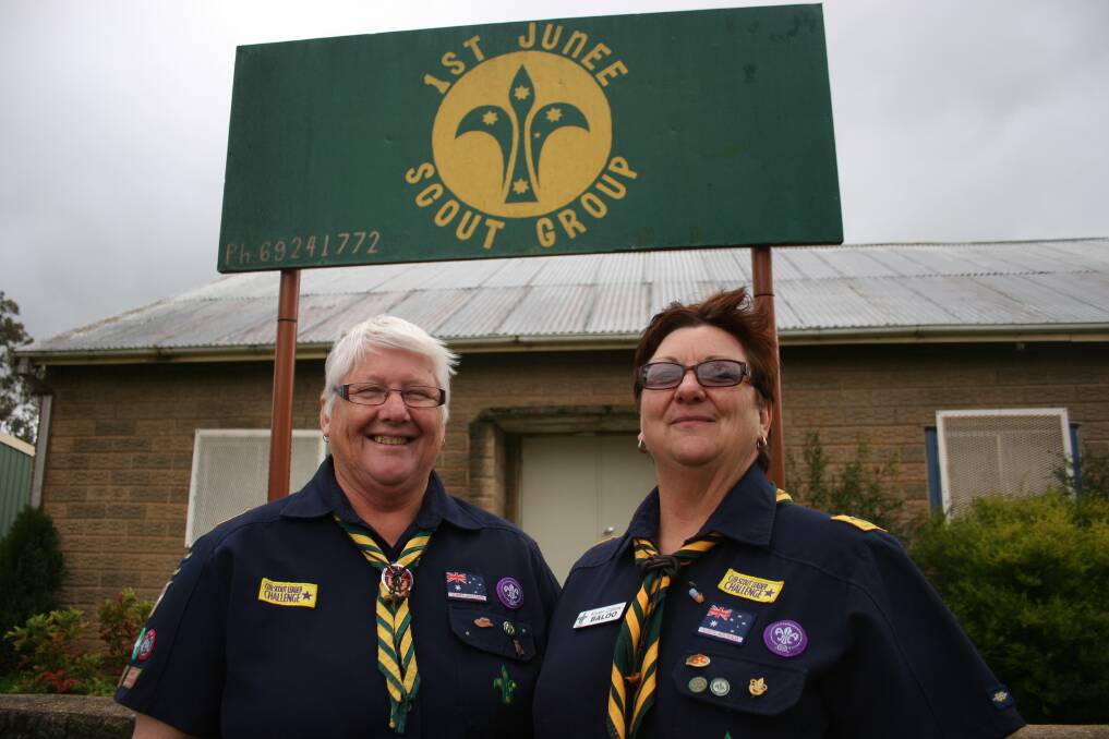 DEDICATION: With four decades of volunteering between them, Cub Scout leaders Jackie Starr and Karen Callow have been recognised with awards. Picture: Declan Rurenga
