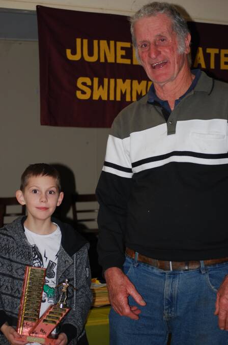 Bill Wray with his grandson Lachlan McNamara.